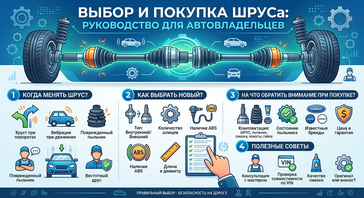 Выбор и покупка шруса: руководство для автовладельцев