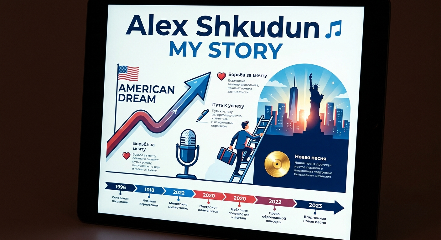 Alex Shkudun выпустил новую песню «MY STORY» о борьбе за американскую мечту