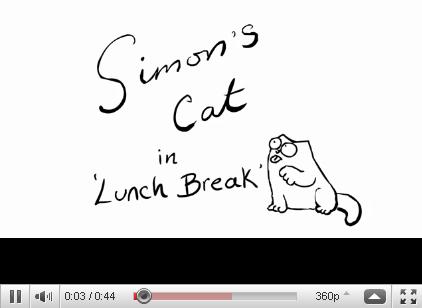 Simon's Cat in 'Lunch Break'