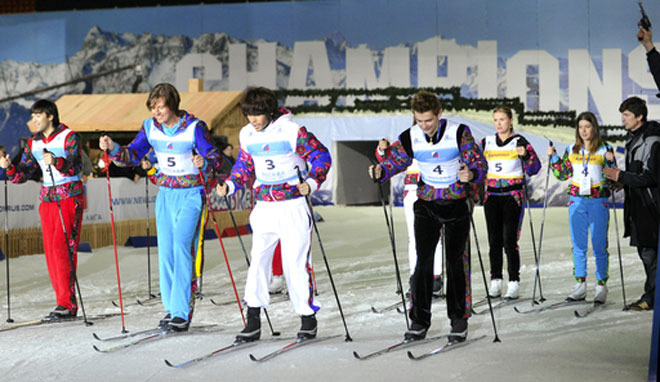 Биатлонный забег звезд шоу-бизнеса (фоторепортаж) 