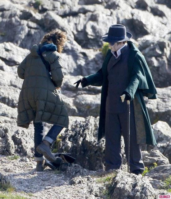 Джонни Депп в образе вампира! Редкие кадры со съемочной площадки!