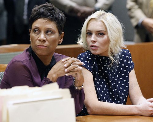 Линдсей Лохан на очередном судебном слушании