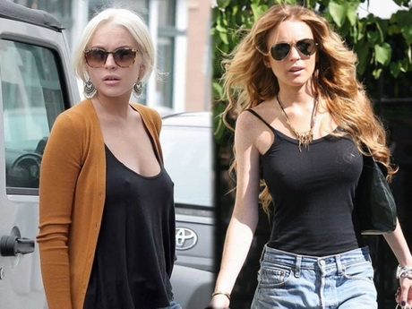 Линдси Лохан закачала в грудь слишком много силикона 