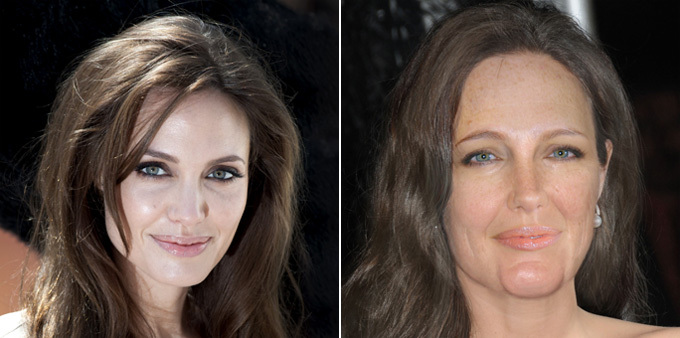 Как будет выглядеть Анджелина Джоли через 20 лет?