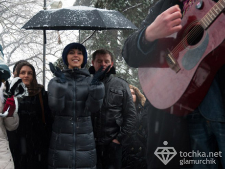 Джамала протестует под окнами Верховной Рады!