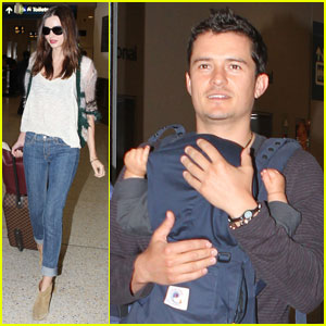 Орландо Блум, Миранда Керр и Флин готовятся к Рождеству!