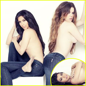 Сестры Кардашьян шокировали общественность съемками топлесс!
