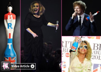 Триумфаторы премии BRIT AWARDS 2012 во всей красе!