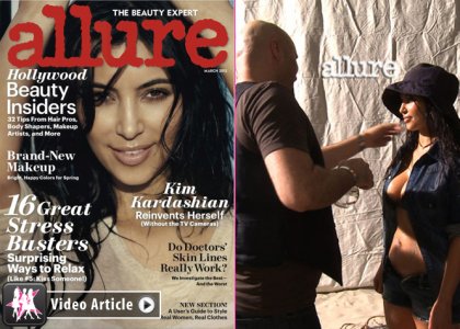Обнаженная Ким Кардашьян украсила обложку Allure!