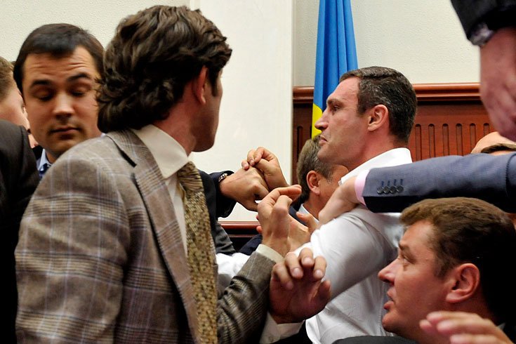 Депутатские драки Кличко высмеяли на российском телевидении!