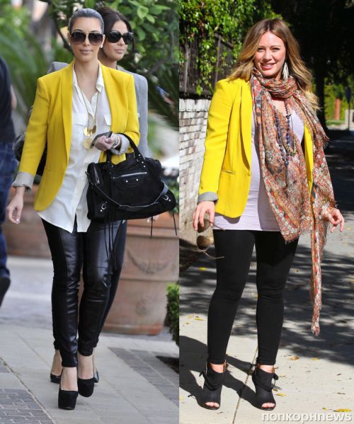 Ким Кардашьян подралась с беременной Хилари Дафф!