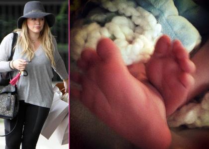 Только что родившая Хилари Дафф опубликовала фото малыша!