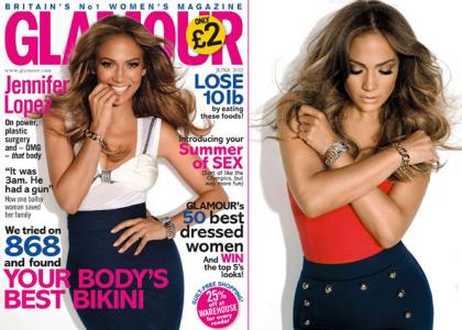 Шикарная Дженнифер Лопес на обложке Glamour!