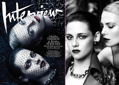 Малышка Кристен Стюарт и бывалая Шарлиз Терон: «плохие девочки» в фотосессии Interview!