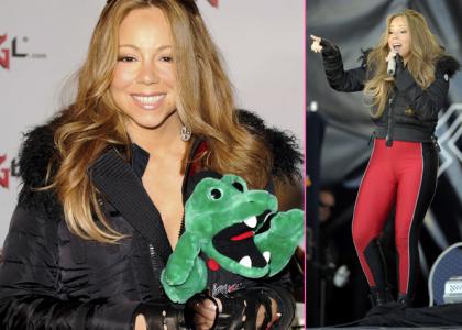 Мэрайя Кэри рассмешила зрителей сценическим костюмом!