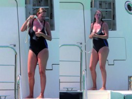 На последних месяцах беременности Ума Турман перестала носить белье