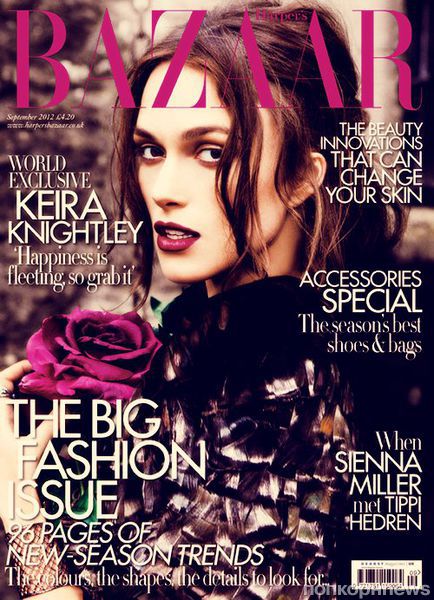 «Плохая девочка» Кира Найтли на обложке Harper's Bazaar!