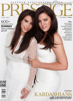 Сексуальные сестрички Кардашьян на обложке Prestige!