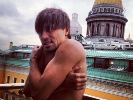 Дима Билан разделся догола на морозе