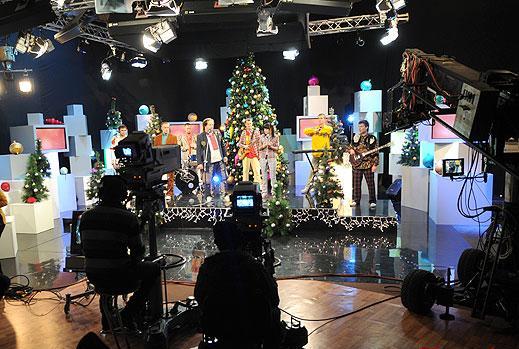 Новогодняя ночь на Первом национальном (фото со съемочной площадки)