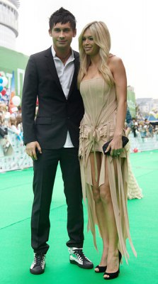 Дан Балан (Dan Balan) и Вера Брежнева – съемки клипа «Лепестками слез» (видео)