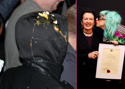 Леди Гагу забросали яйцами в Сиднее