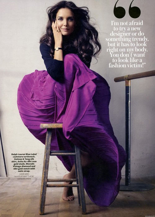 Кэти Холмс по-прежнему хороша – фотосессия в журнале «InStyle»