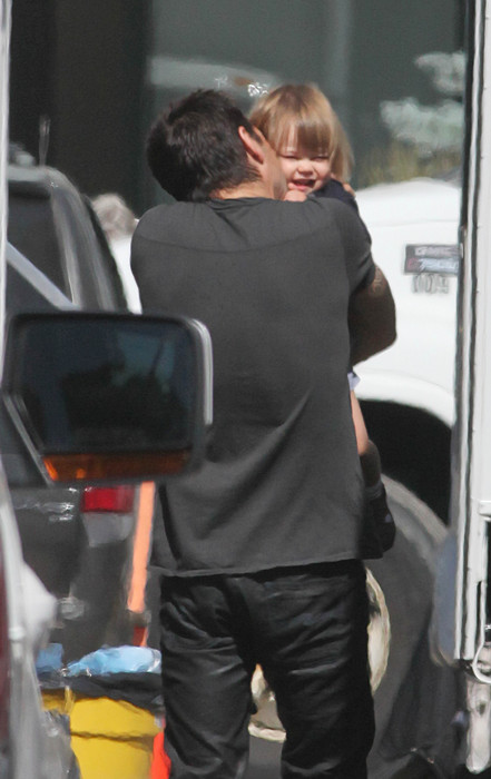 Колин Фаррелл привел сына на съемки фильма «Вспомнить все»