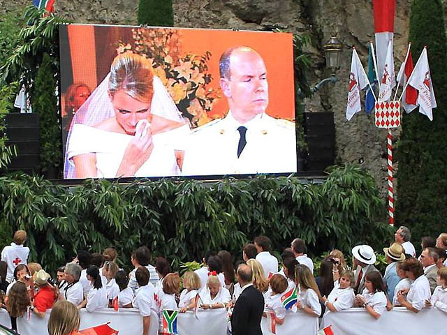 Венчание принцы Альбера и княгини Шарлен в Монако
