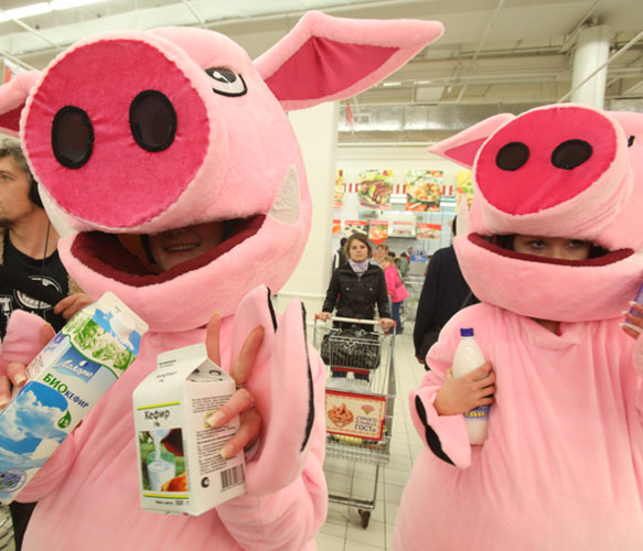 Акция в «Ашане» (видео)