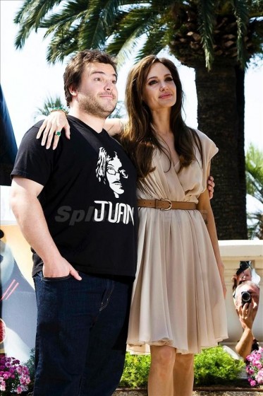 Анджелина Джоли в объятьях Джо Блэка и Кунг-Фу Панды!