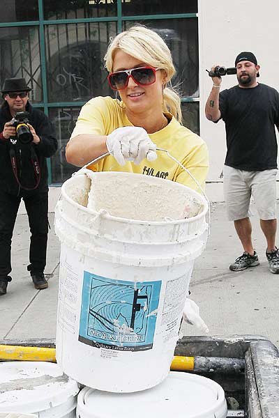 Сказ о том, как Пэрис Хилтон стены красила (фото)