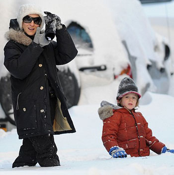 «Зимние забавы» Сары Джессики Паркер в картинках