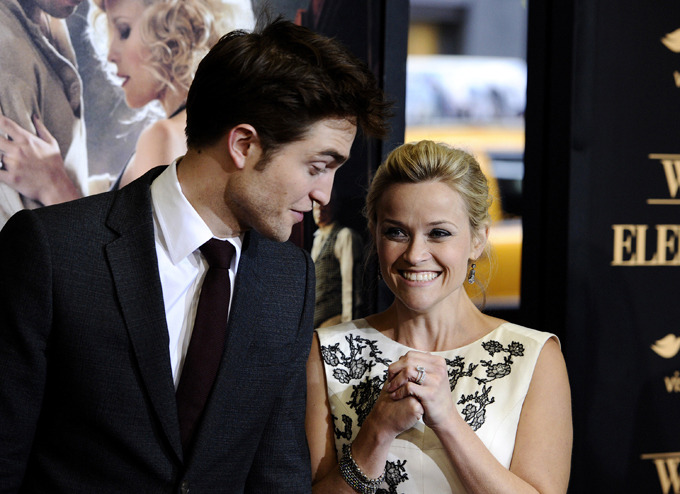 Риз Уизерспун и Роберт Паттинсон на премьере фильма «Воды слонам» (фоторепортаж)