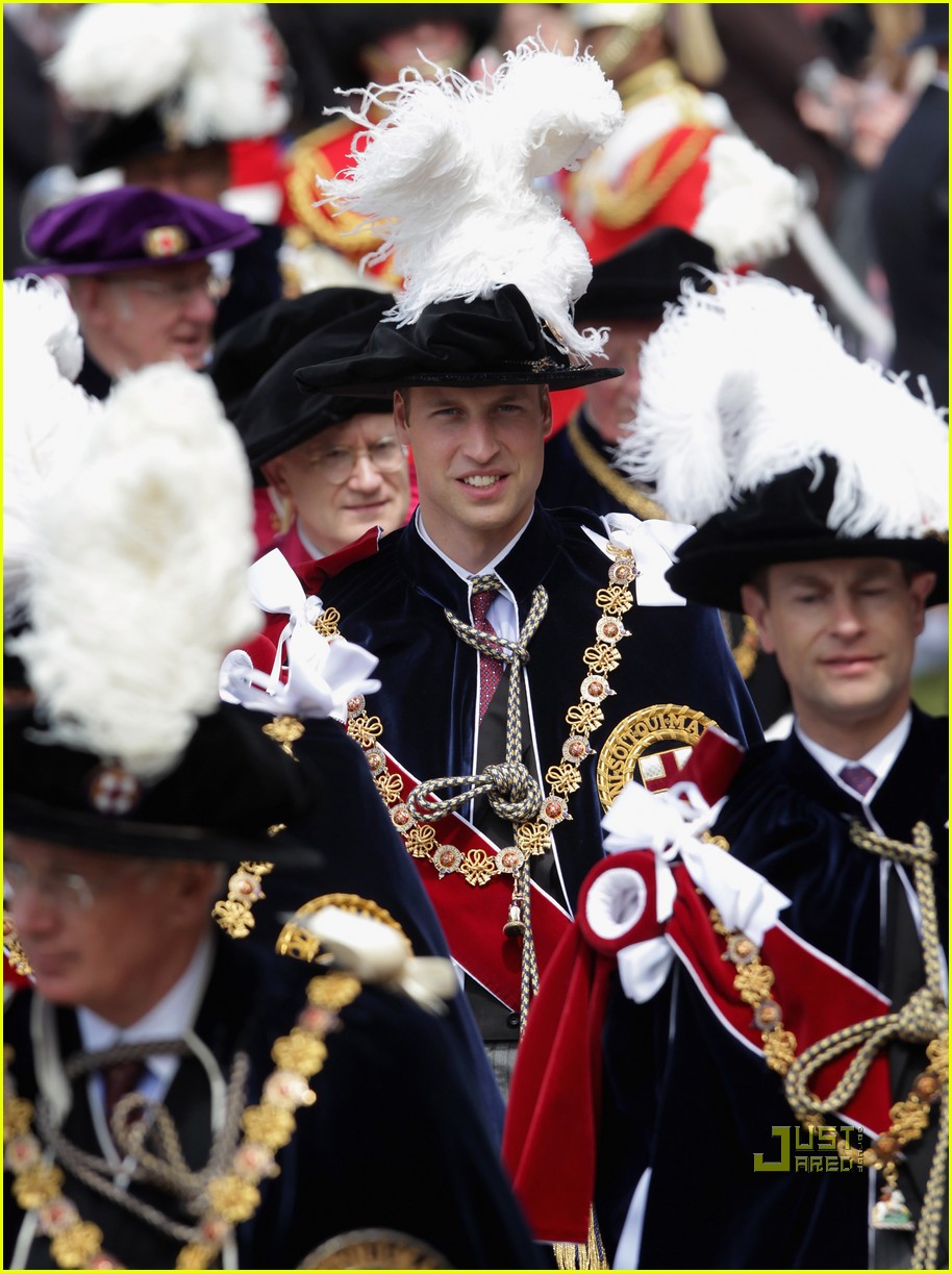 Принц Уильям и Кейт Миддлтон на параде Благородного Ордена Подвязки